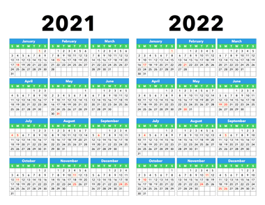 Calendar 2021-2022