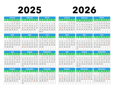 Calendar 2025-2026
