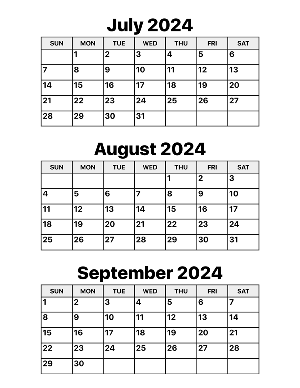 July August September 2024 Ariel Brittni