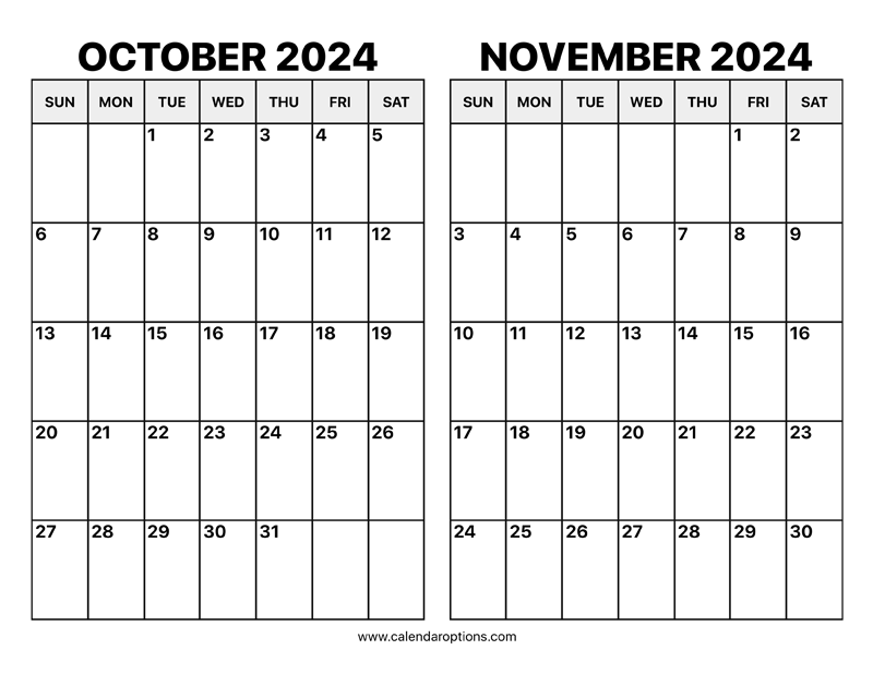 2024 October November Calendar Pictures Kaile Marilee