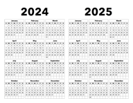2024-2025 Calendar