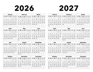 2026-2027 Calendar