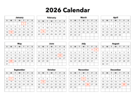 2026 Calendar With Holidays