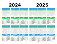 Calendar 2024-2025