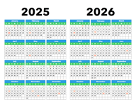 Calendar 2025-2026