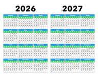 Calendar 2026-2027