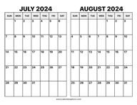January and February 2024 Calendar – Calendar Options